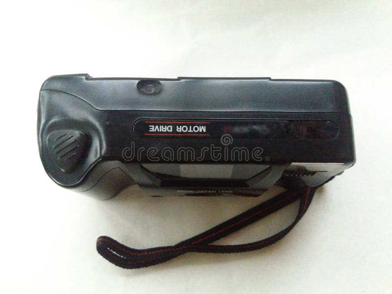 Old camera with negative film as photo storage stock photos