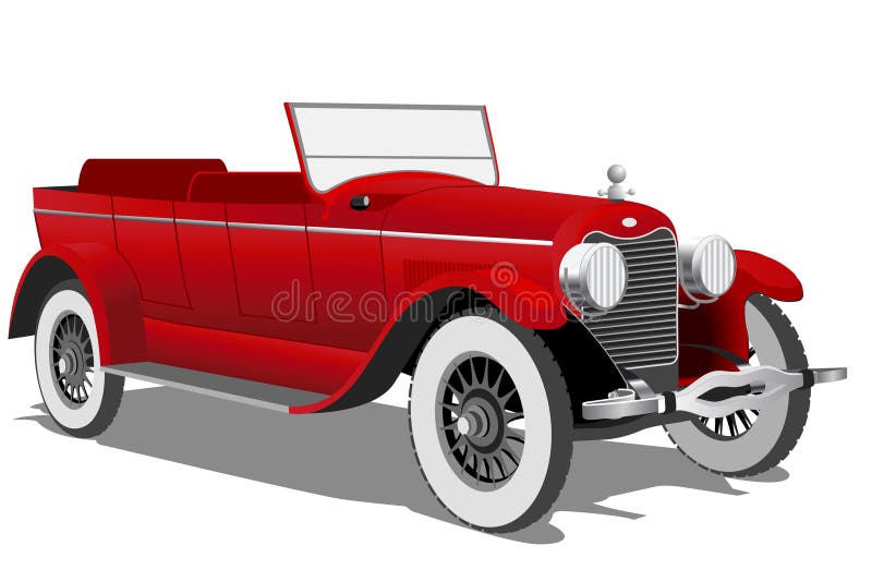 Old car stock vector. Illustration of nostalgia, classic 2413667