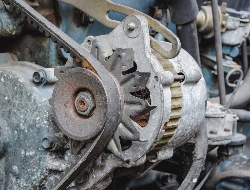 Old car alternator stock image. Image of device, generator - 68865277