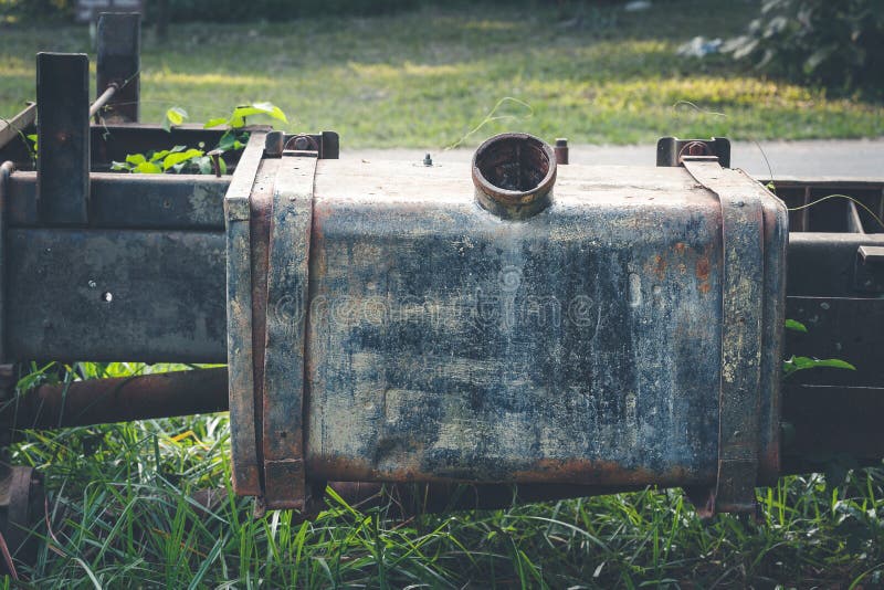 Old car gas tank stock image. Image of direction, tanker - 73154525