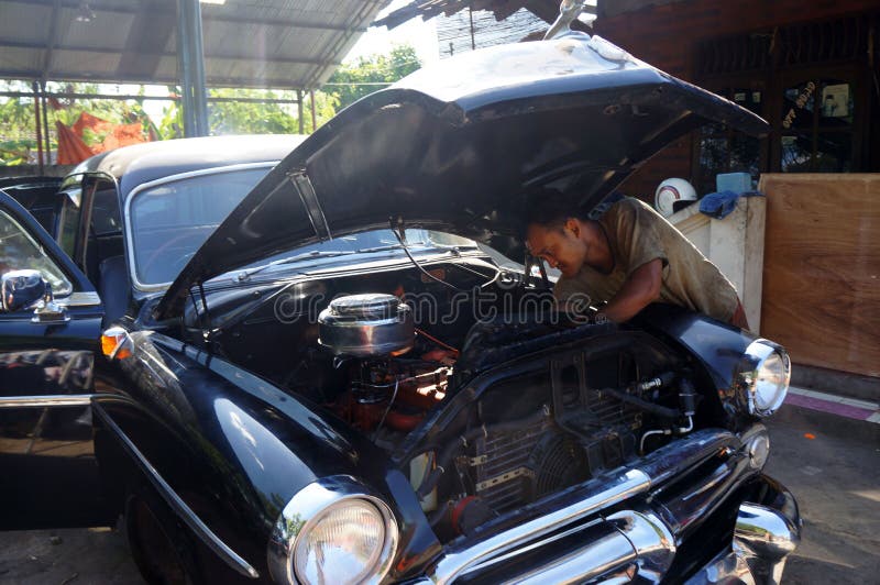 Old car editorial photo. Image of indonesia, central - 55871931