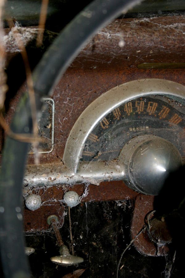 Old car speedometer