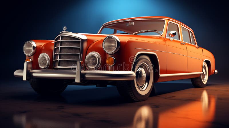 Old Cars Trunk Lid Open Revealing Its Secrets Stock Illustration