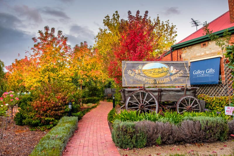 Old cart of Hahndorf in Autumn