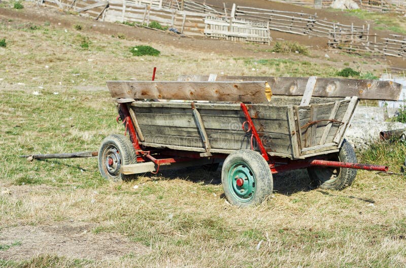 Download Old cart, raw stock photo. Image of farm, shabby, wooden - 21594622