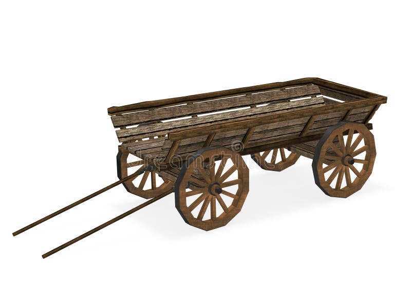 Old cart stock illustration. Image of transport, agriculture 57749971