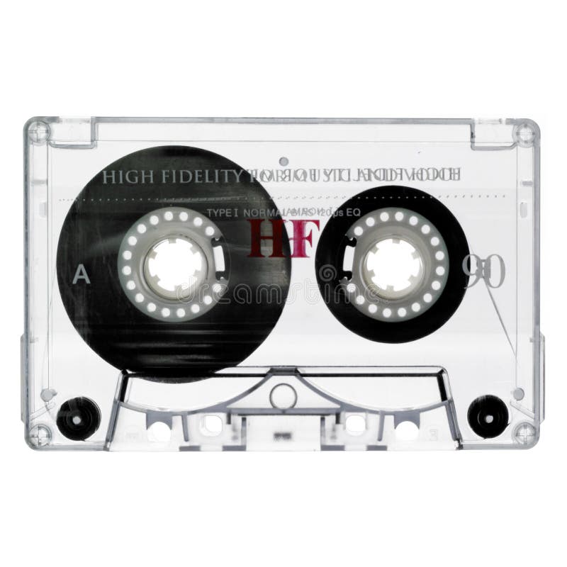Old Cassette Isolated On White Picture. Image 6620105