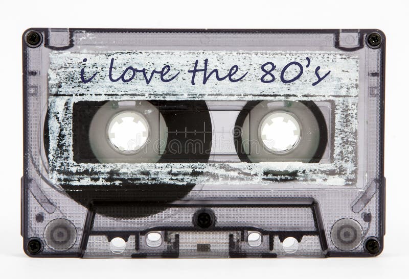 Old cassette tape isolated stock image. Image of retro 50651691