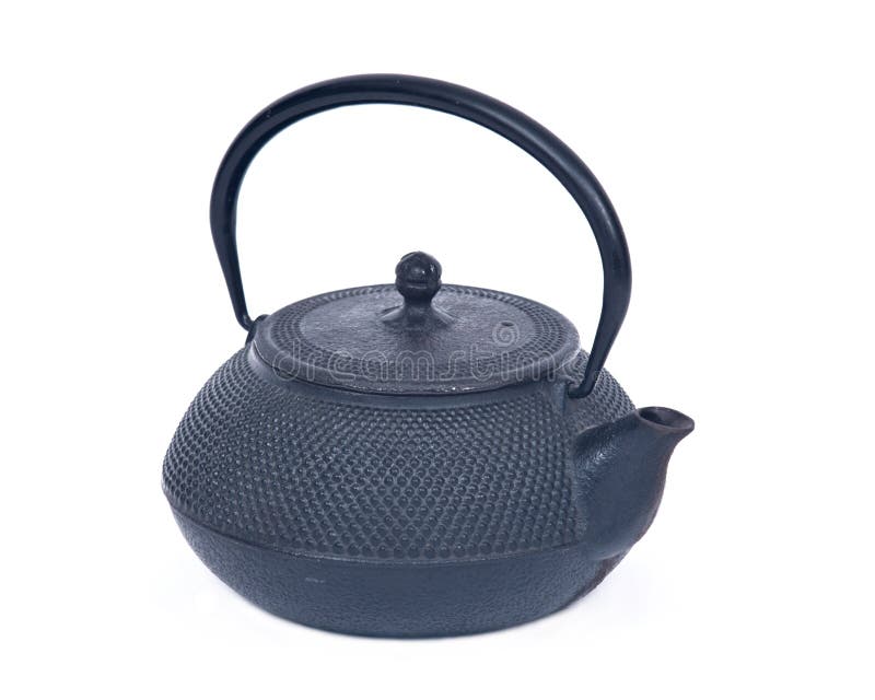 Old cast iron tea stock photo. Image of teapot, domestic 68763156