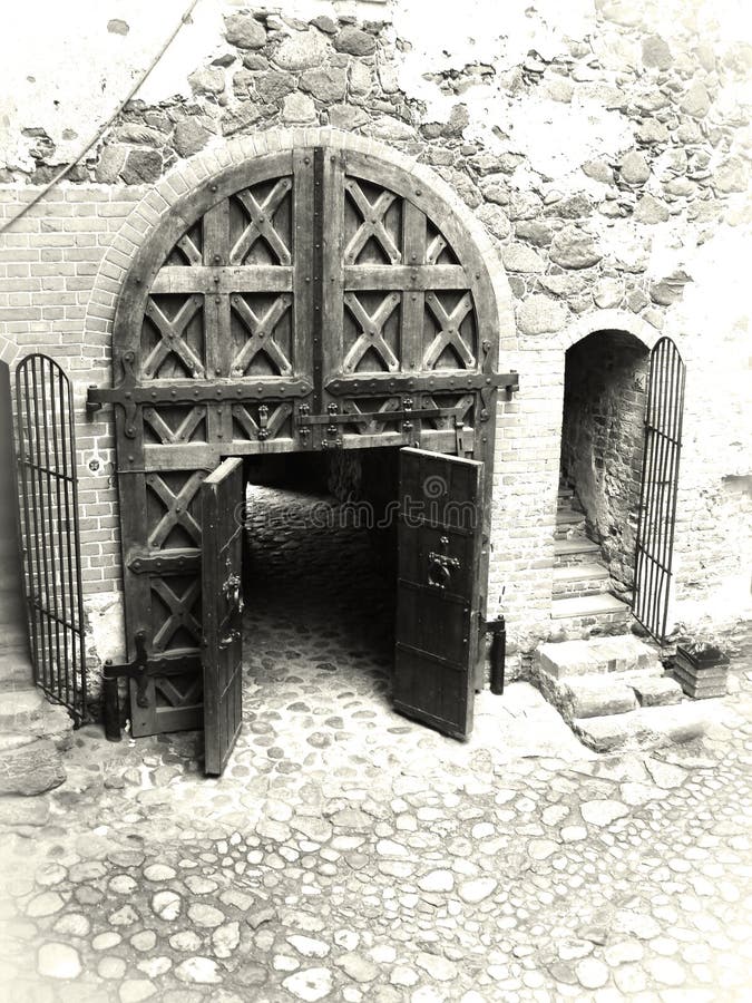 Old castle gates