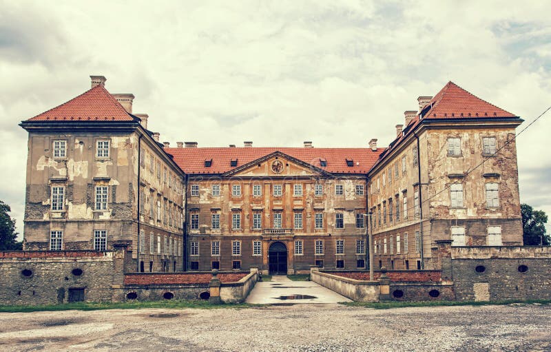 Starý hrad v Holíči, Slovensko, retro foto filter