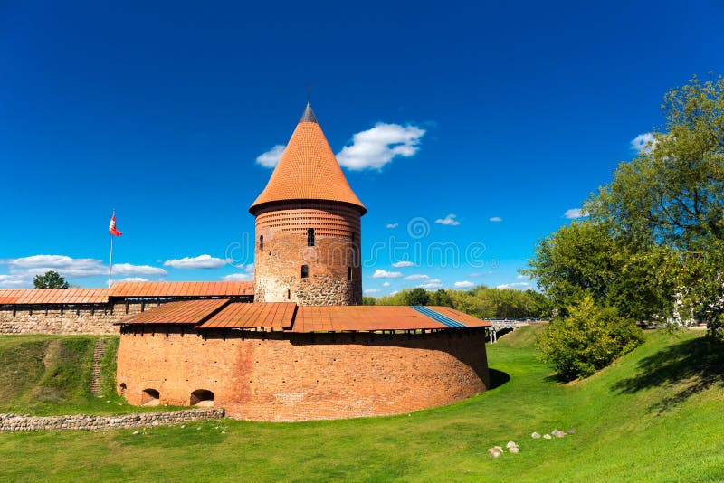 Old castle tower in Kaunas Lithuania stock images Old castle tower in Kaunas Lithuania stock images