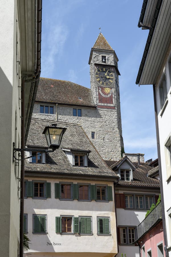 The Old Center of Rapperswil in Switzerland Editorial Photography ...