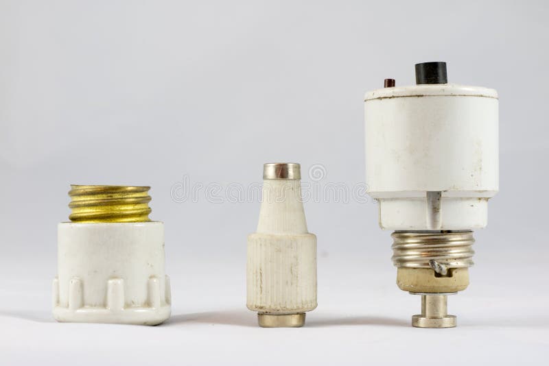 Old Ceramic Electric Fuses on White Background Stock Photo Image of electricity, ceramic 91018472