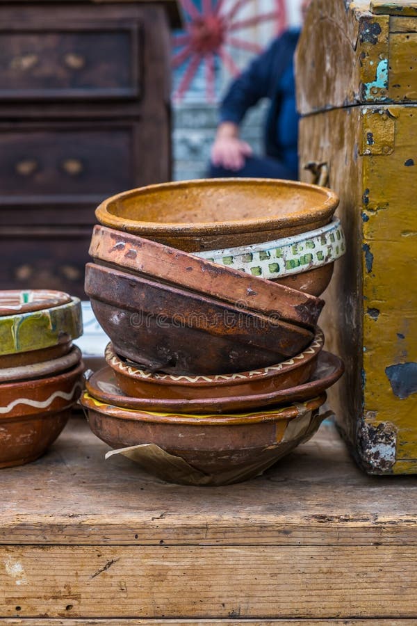 Old ceramic pots stock photo. Image of tools, market 35598882