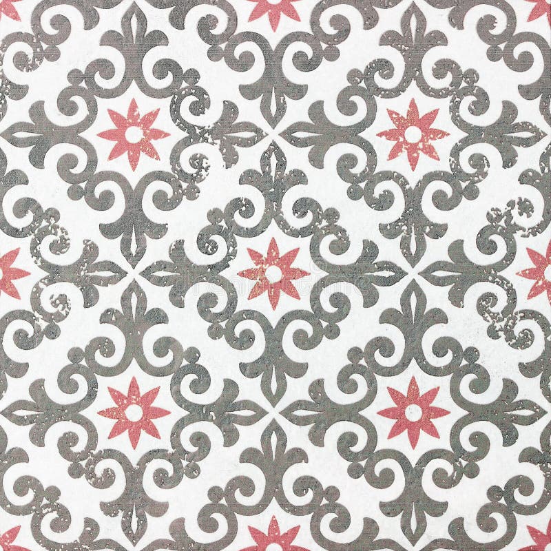 Old ceramic tiles patterns