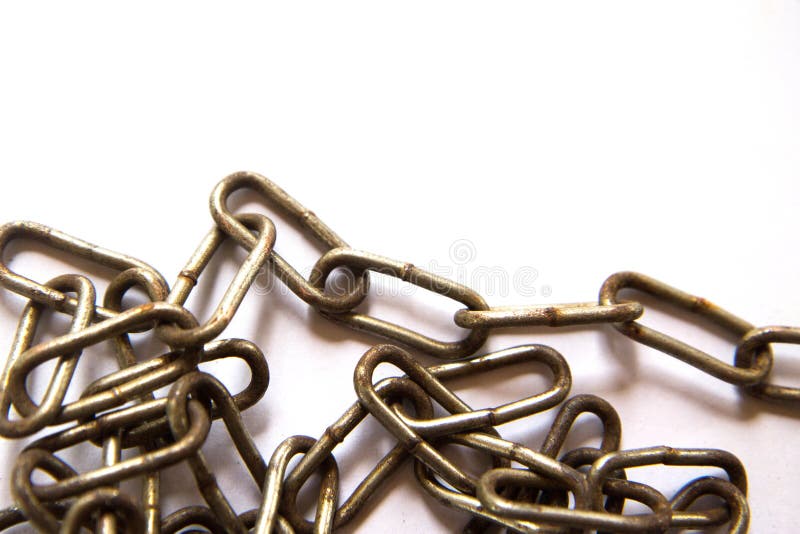 Old Chains, Closeup of Rusty Chain on White Background Stock Image Image of color, knot 82142053