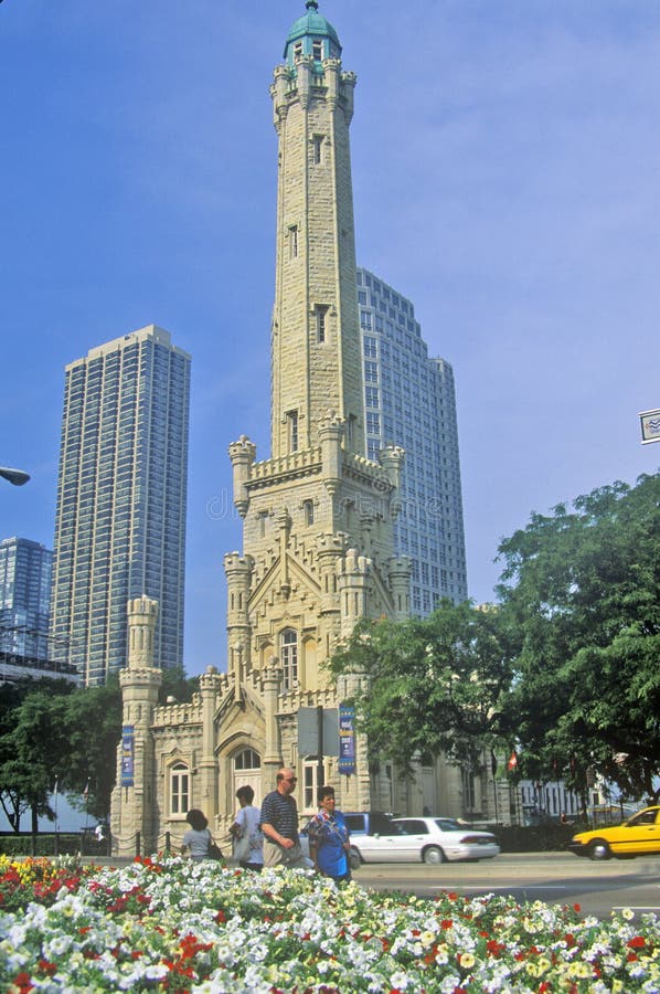 Old 1869 Chicago Water Tower, Chicago, Illinois