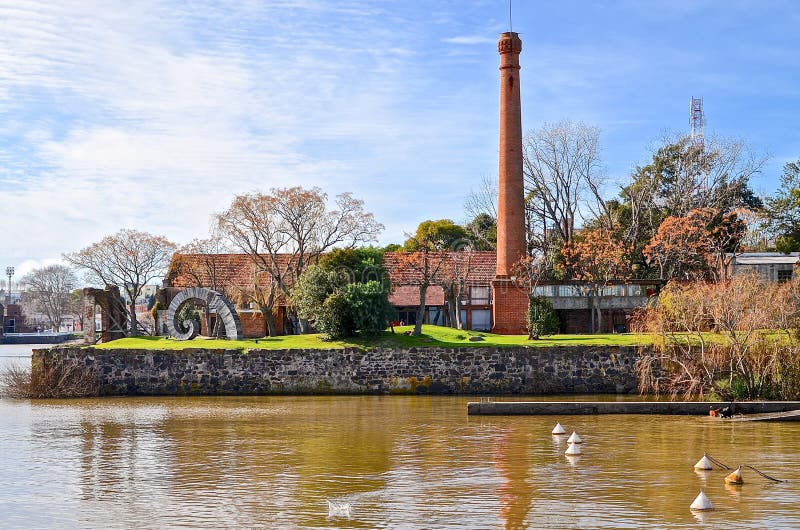Old chiminea in Colonia, Uruguay stock photography Old chiminea in Colonia, Uruguay stock photography