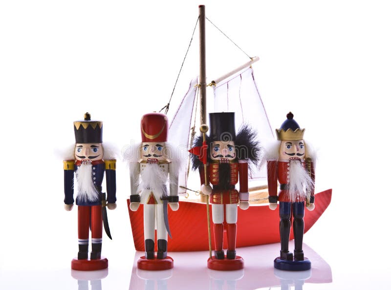 Old christmas toys royalty free stock images