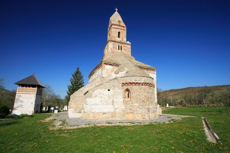 Old church of Densus, Romania royalty free stock photos Old church of Densus, Romania royalty free stock photos