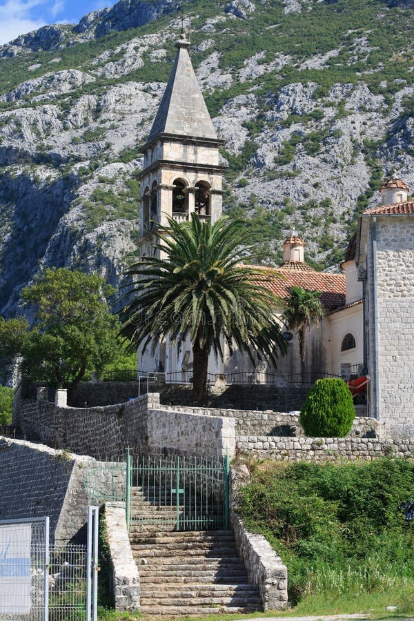 The old church of St. Matthew on Kotor Riviera. Montenegro