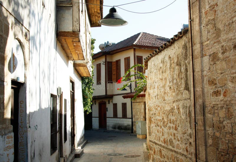 Angosto calles en viejo la ciudad en,.