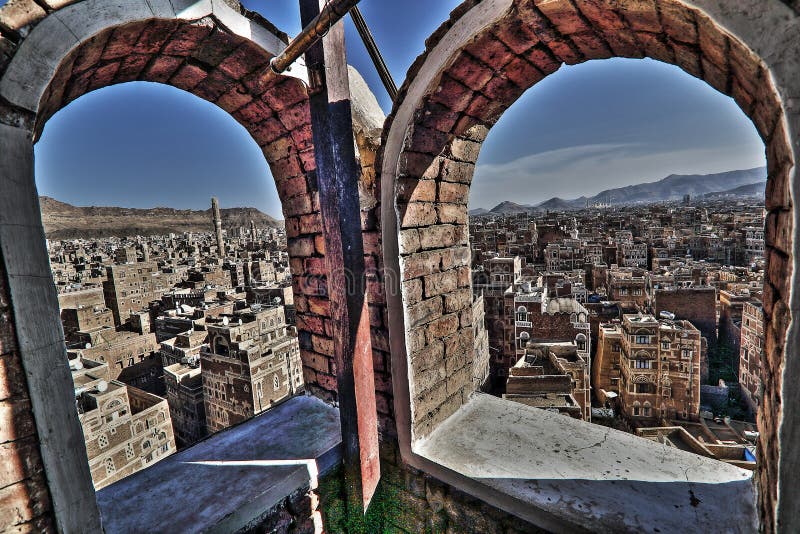 Old city of Sanaâ€™a in HDR