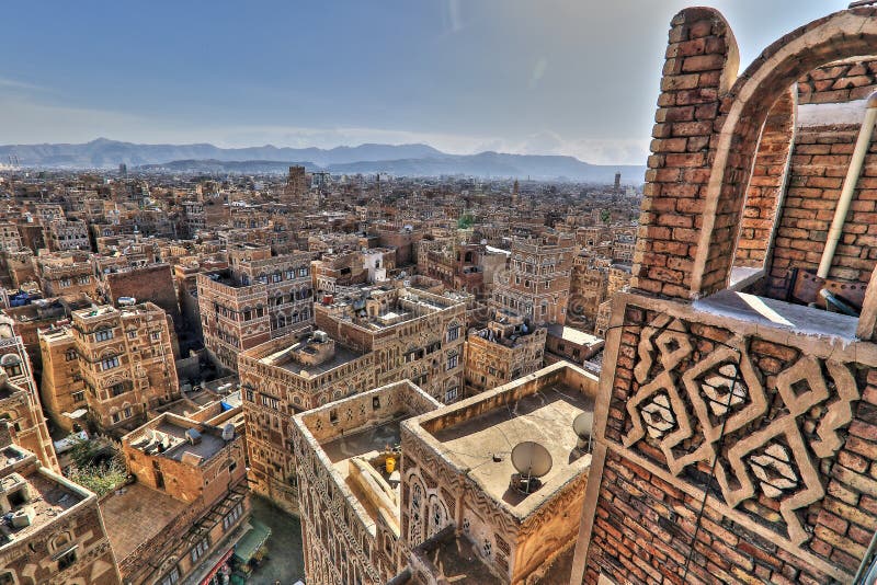 Old city of Sanaâ€™a in HDR