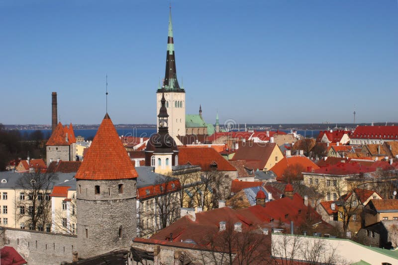 View on old city of Tallinn, Estonia