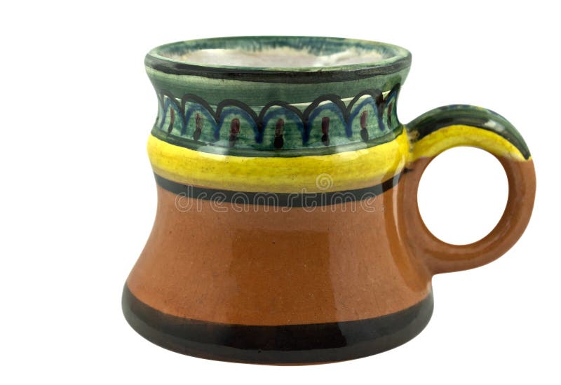 Old clay beer mug stock photo. Image of brown, obsolete 49123708