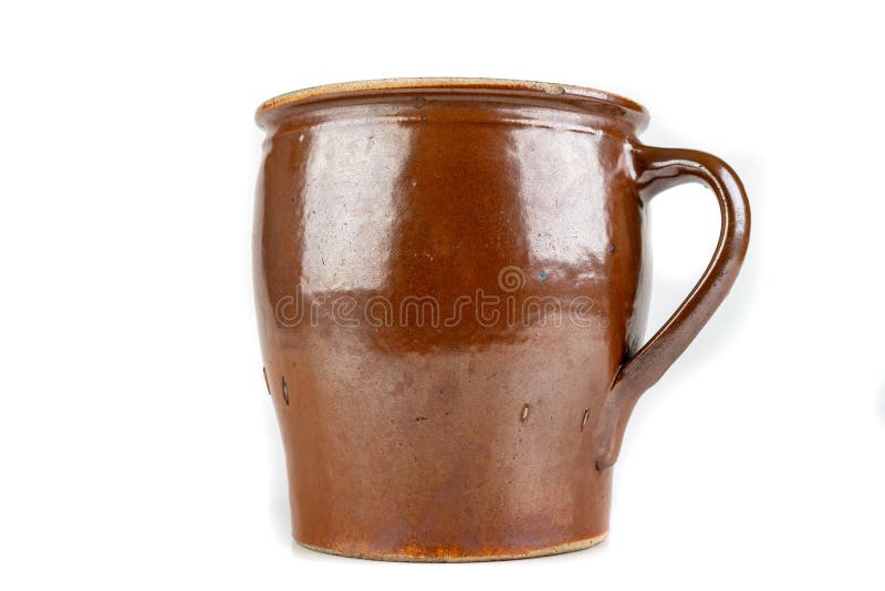 Old Clay Pot For Storing Food Kitchen Accessories On A White Table Stock Photo Image Of Handmade Classical 160318028