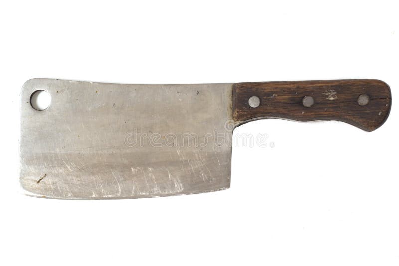 Old cleaver knife stock image. Image of sharp, kitchen 36986987