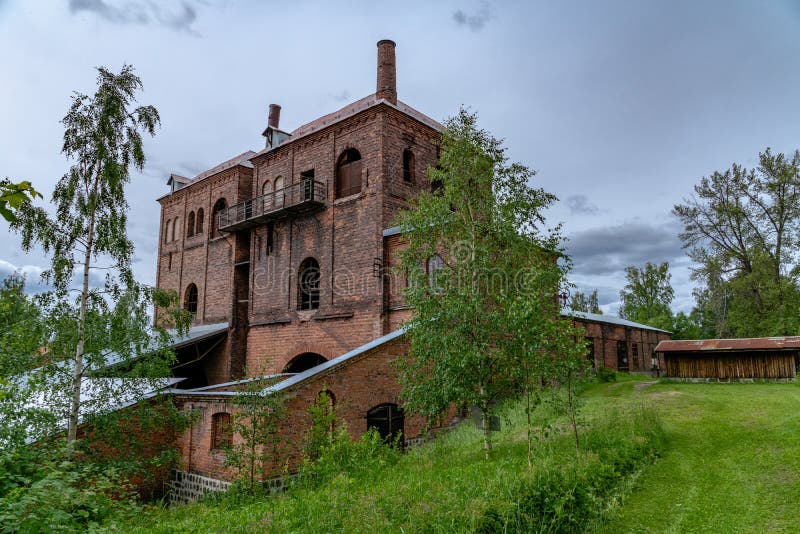 Old Closed Down Steel Mill in Sweden Stock Photo - Image of brick ...