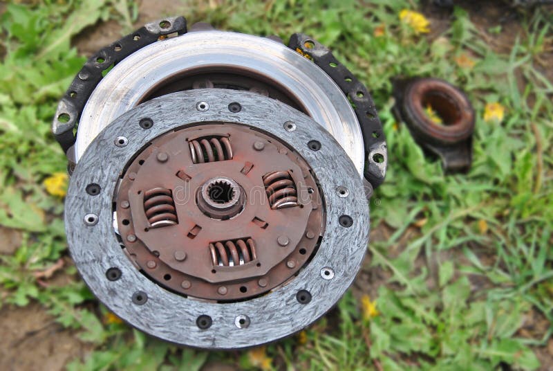 Old Clutch Removed from Car Stock Photo Image of bearing, green 58227314