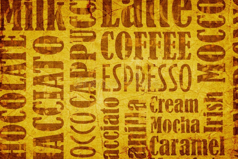 Old coffee background