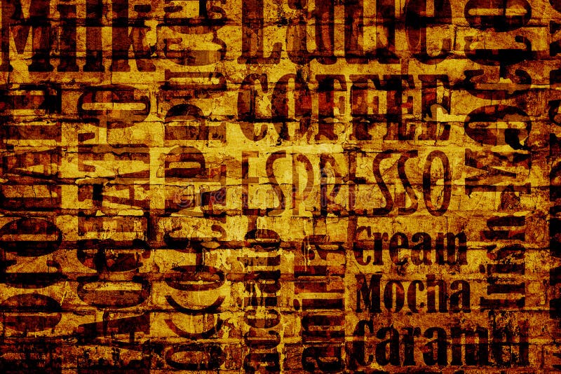 Old coffee background