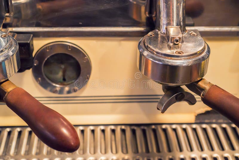 Old coffee machine stock image. Image of metal, machine 83525559