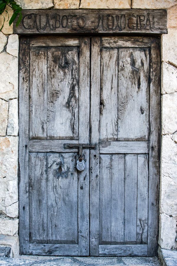 Old Colonial Doors Of Mexican Hacienda Stock Photo Image 40380174