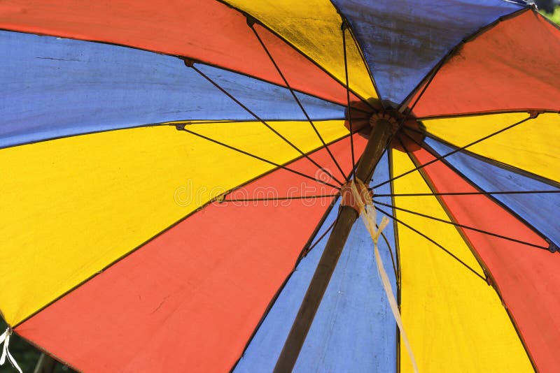 Old colorful umbrella. stock photo. Image of white, protection 79582058