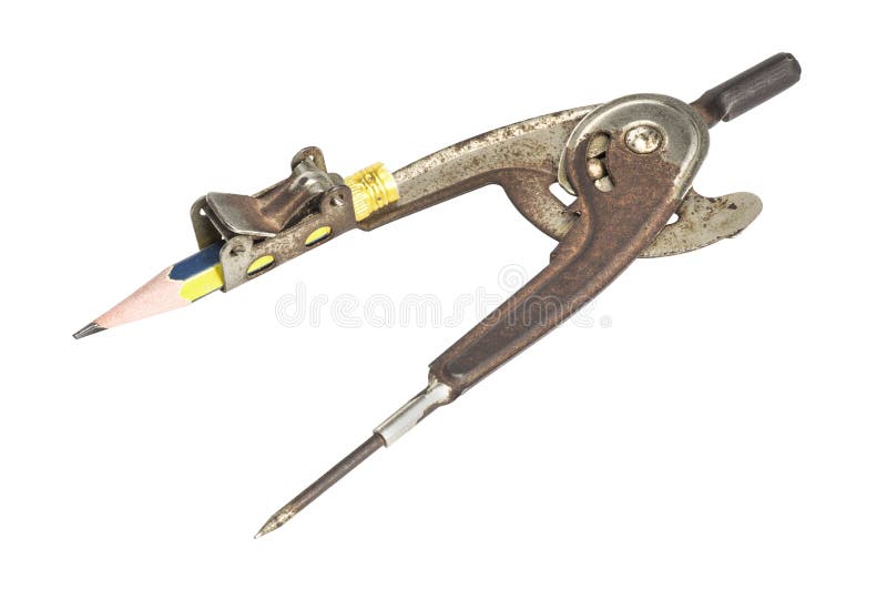 Old compasses stock image. Image of metal, drawing, compass - 40859839