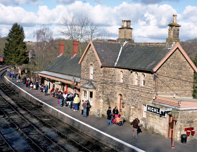 Old Country Train Station, England stock image