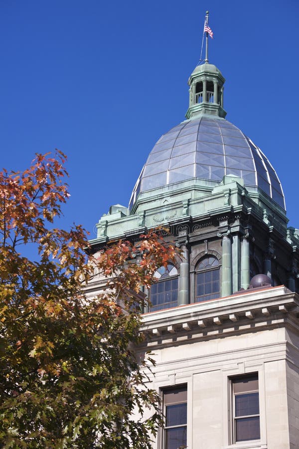 Old courthouse in Manitowoc royalty free stock photo