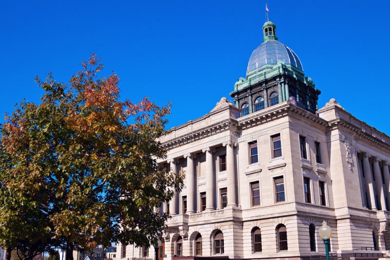 Old courthouse in Manitowoc stock photography