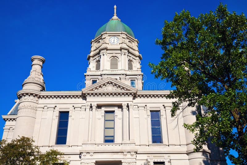 Old courthouse in Warsaw stock image. Image of brick 26918605