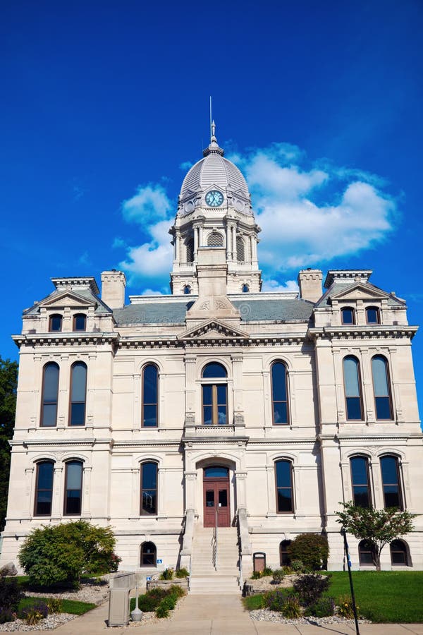 Old courthouse in Warsaw stock image. Image of historic 26918637