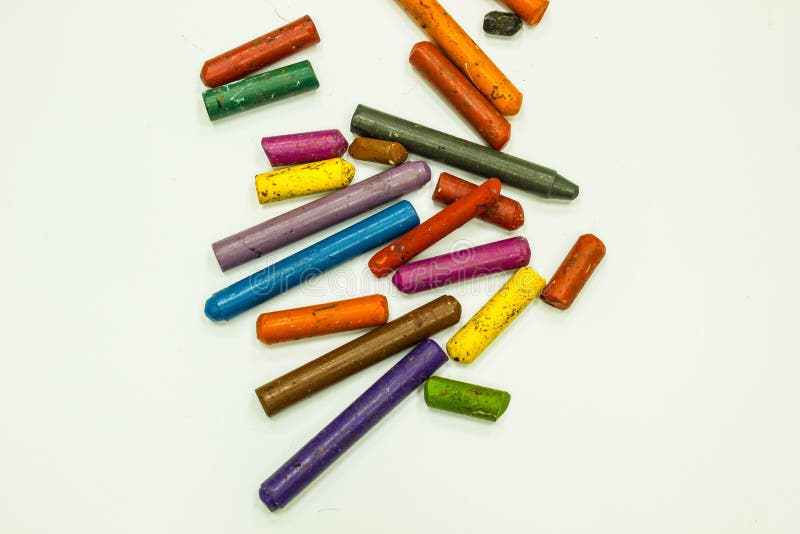 The Old crayons stock photo. Image of drawing, draw, color 53389374