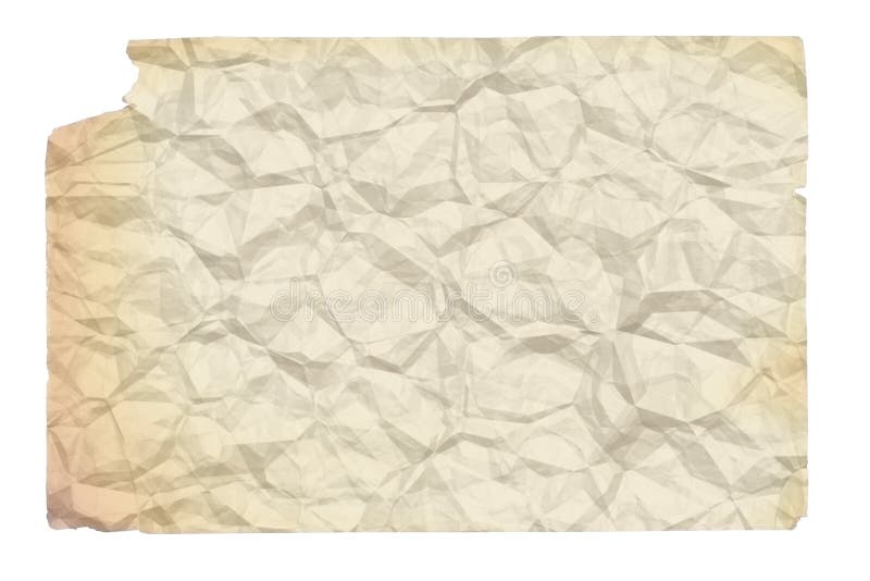 Old crumpled paper vector illustration