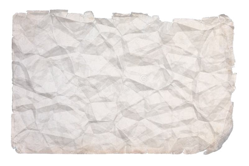 Old crumpled paper vector illustration