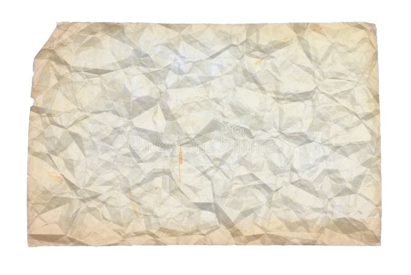 Old crumpled paper royalty free illustration